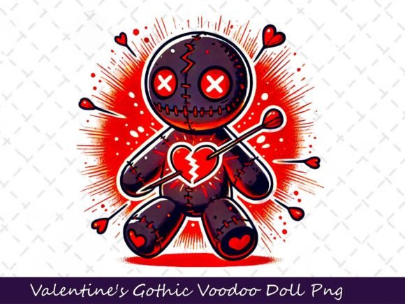 Download Valentine's Gothic Dark Voodoo Doll - Voodoo doll Collection