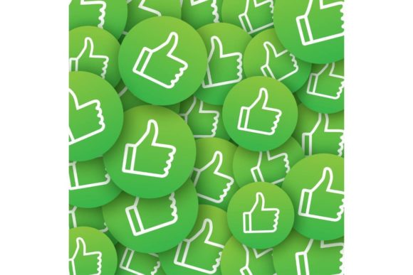 Download Like Round Sticker Pattern. Social Netwo - Sticker Collection