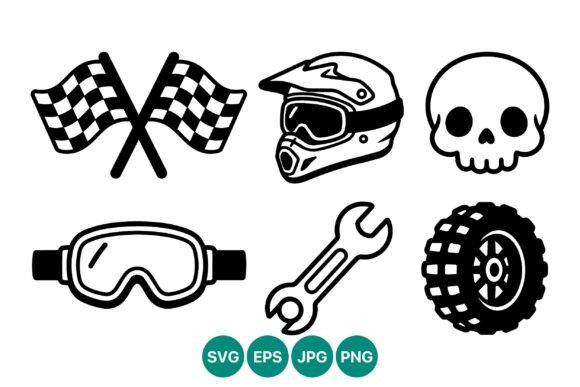 Download Racing Helmet and Skull Icons - Skull icons Collection
