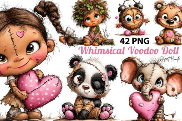 Download Whimsical Voodoo Doll Clipart - Voodoo doll Collection