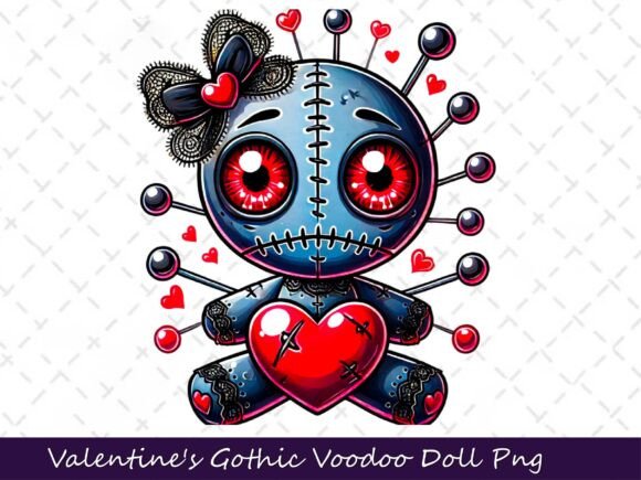 Download Valentine's Gothic Dark Voodoo Doll - Voodoo doll Collection