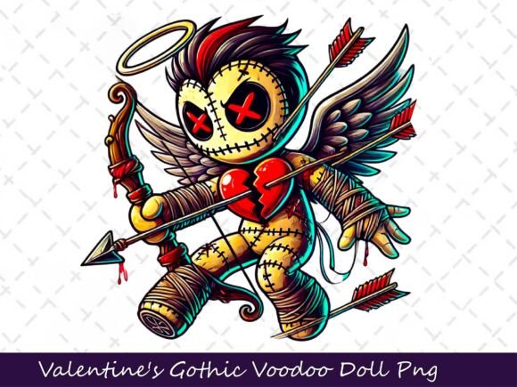 Download Valentine's Gothic Dark Voodoo Doll - Voodoo doll Collection
