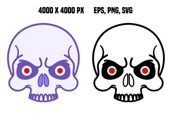 Download Skull Icons with Red Eyes - Premium Resources