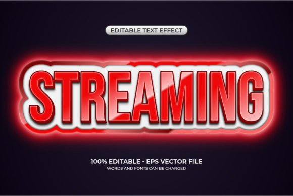 Download 3D Live Streaming Text Effect - Live streaming Collection