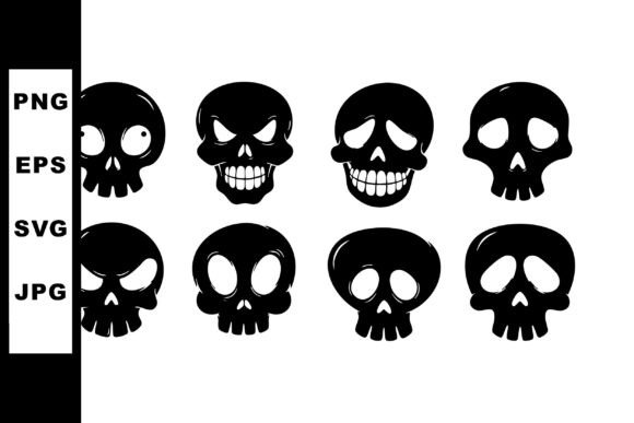 Download Collection of Black Skull Icons with Var - Premium Resources